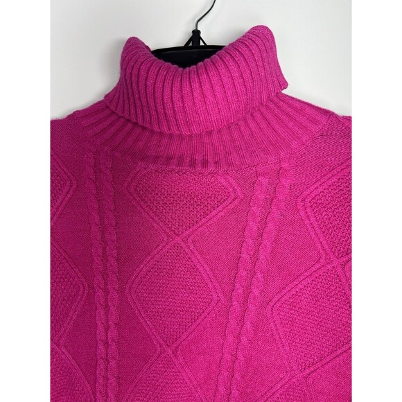NWT TRUTH by Republic Woman’s Long Sleeve Turtleneck Sweater Top Berry Pink XL - Picture 4 of 6